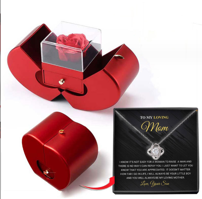 Eternal Rose Flower Jewelry Box